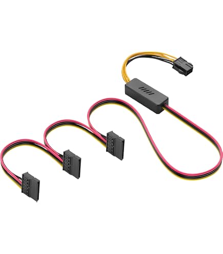 Amazon | HSSDTECH 6Pin to 4 SATA電源ケーブル CORSAIR 用 RM1000x